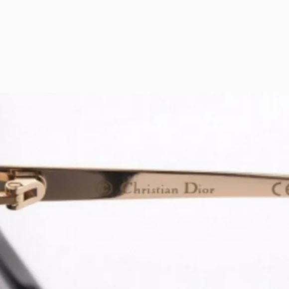 Dior Black and Gold Oversized Sunglasses - Picture 8 of 13